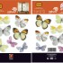 Nature Deco Restickable Sticker XXS - Butterflies (2 sheets) 