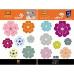 Nature Deco Restickable Sticker XS - Flower Power (2 sheets) - Plage - BabyOnline HK