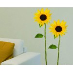 MS Youth - Stick On Stick Off Adhesive Wall Deco - Sunflowers - Plage - BabyOnline HK