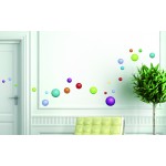 MS Youth - Stick On Stick Off Adhesive Wall Deco - Balls - Plage - BabyOnline HK