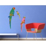 Nature Deco MMS - Repositionable Wall Deco - Parrots - Plage - BabyOnline HK