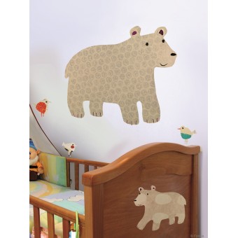 Nature Deco Baby - Stick On Stick Off Adhesive Wall Deco - Bears