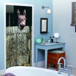 Ondoor Adhesives For Door - Donkey In The Bathroom - Plage - BabyOnline HK