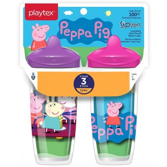 Playtex - Stage 3 Sipsters - Peppa Pig (Purple/Pink)