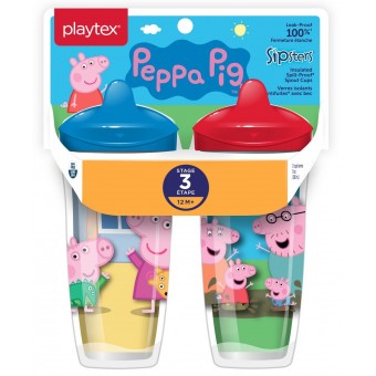 Playtex - Stage 3 Sipsters - Peppa Pig (Blue/Red)