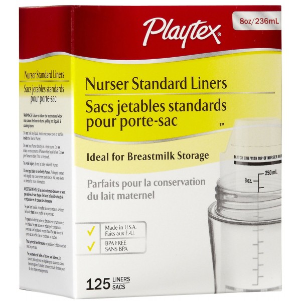 Standard Pre-Sterilized Disposable Liners 8oz (125 pcs) - Playtex - BabyOnline HK