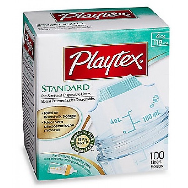 Standard Pre-Sterilized Disposable Liners 4oz (100 pcs) - Playtex - BabyOnline HK