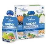 Super Smoothie - Blueberry, Pear, Sweet Potato & Spinach with Beans & Oats - 113g (4 pouches) - Plum Organics - BabyOnline HK