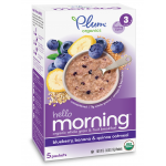 Hello Morning - Blueberry, Banana & Quinoa Oatmeal (5 packets) - Plum Organics - BabyOnline HK