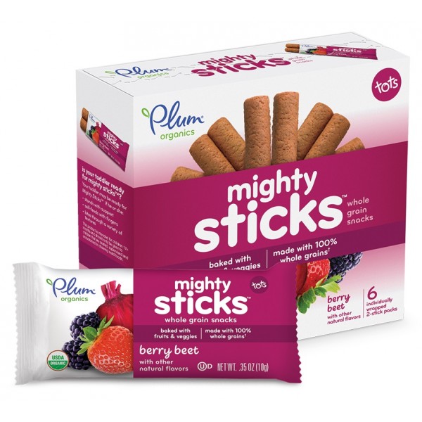 Mighty Sticks - Berry Beet (6 packs) - Plum Organics - BabyOnline HK