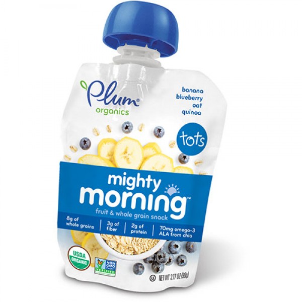 Mighty Morning - Banana, Blueberry, Oat & Quinoa 90g - Plum Organics - BabyOnline HK