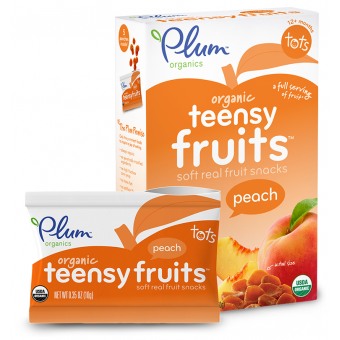 Organic Teensy Fruits - Peach (5 packs)