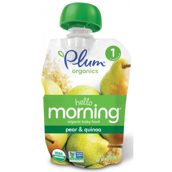 嬰兒有機早餐 - 啤梨、藜麥 99g - Plum Organics - BabyOnline HK