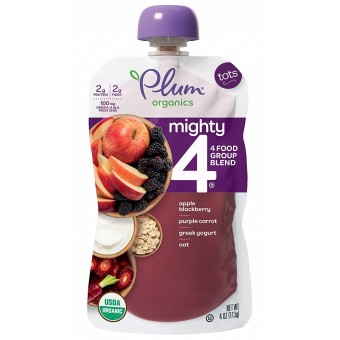 Mighty 4 - 有機希臘乳酪 (蘋果、黑莓、紫蘿蔔、燕麥) 113g