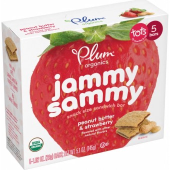 Jammy Sammy  (花生醬、士多啤梨) - 5 包裝