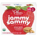 Jammy Sammy (Peanut Butter & Strawberry) - 5 packs - Plum Organics - BabyOnline HK