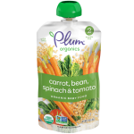 嬰兒蔬菜餐 - 有機甘荀、白豆、菠菜、蕃茄 99g - Plum Organics - BabyOnline HK
