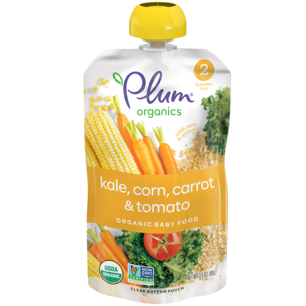 Hearty Veggie Meals - Organic Kale, Corn, Carrot & Tomato 99g - Plum Organics - BabyOnline HK