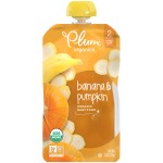 Organic Baby Food - Banana & Pumpkin 113g - Plum Organics - BabyOnline HK