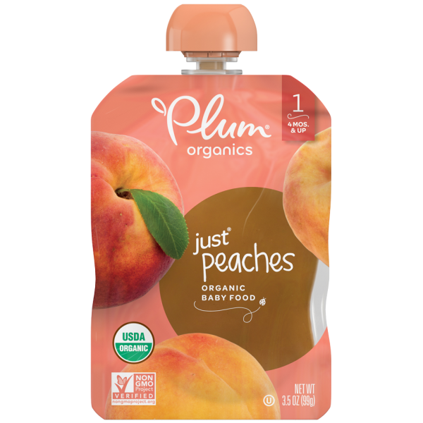 Organic Just Peaches 99g - Plum Organics - BabyOnline HK