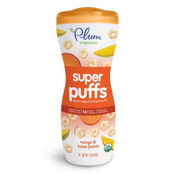 Organic Super Puffs – Super Orange (Mango & Sweet Potato) - Plum Organics - BabyOnline HK