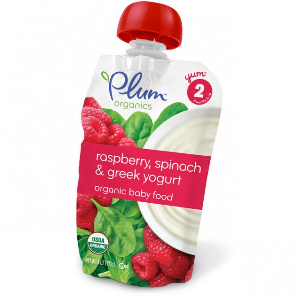Raspberry, Spinach & Greek Yogurt 99g - Plum Organics - BabyOnline HK
