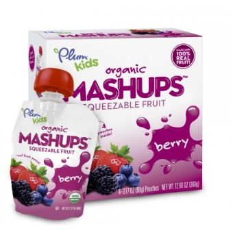 Organic Mashups - Berry - 90g (4 pouches)