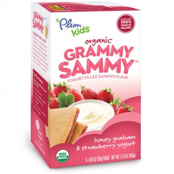 Organic Grammy  Sammy - Honey Graham & Strawberry Yogurt 