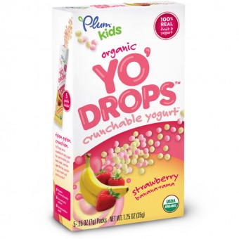Organic Yo' Drops Crunchable Yogurt - Strawberry Bananarama 