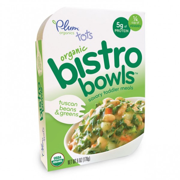 Organic Bistro Bowls - Tuscan Beans & Greens 170g - Plum Organics - BabyOnline HK