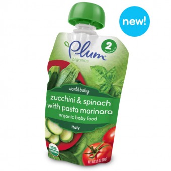 Stage 2 World Baby - Organic Zucchini & Spinach with Pasta Marinara 99g