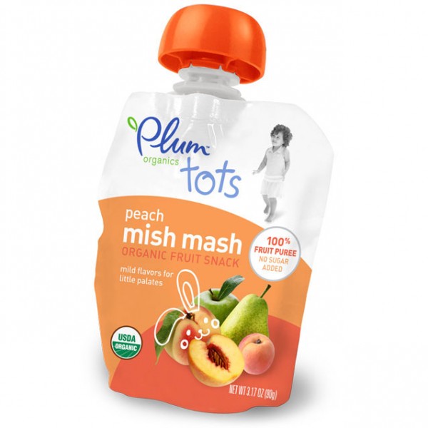 Mish Mash - Peach 90g - Plum Organics - BabyOnline HK