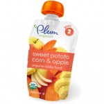 Organic Baby Food - Sweet Potato, Corn & Apple 113g (6 pouches) - Plum Organics - BabyOnline HK