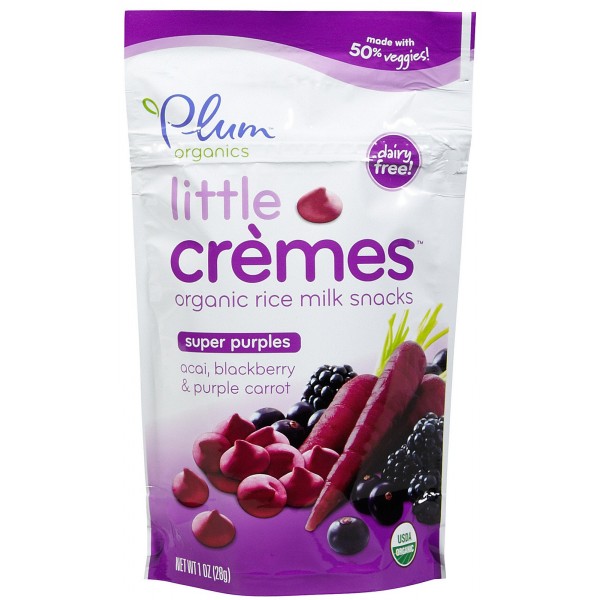 Little Cremes - Organic Rice Milk Snacks (Super Purple) - Plum Organics - BabyOnline HK
