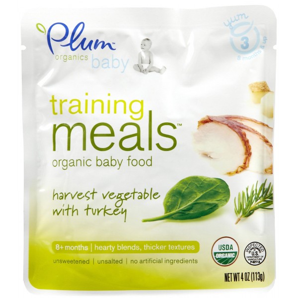 Training Meals - 有機蔬菜、火雞 113g - Plum Organics - BabyOnline HK