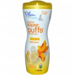 Organic Super Puffs - Super Yellow (Banana & Peach) - Plum Organics - BabyOnline HK