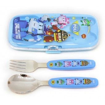 POLI - Spoon & Fork with Case