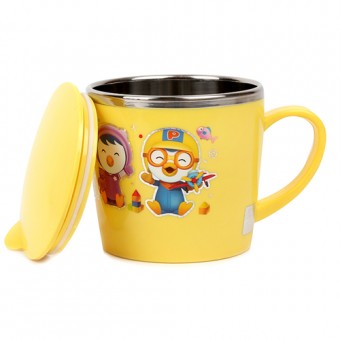 Pororo - Stainless Steel Cup with Lid