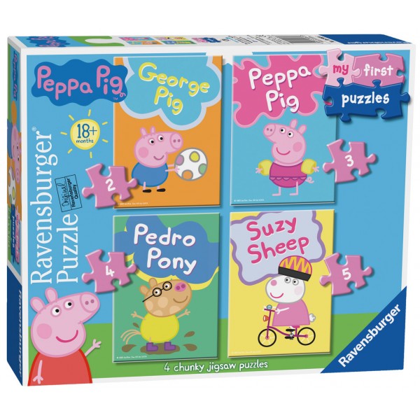 My First Puzzles - Peppa Pig (4 in 1 Box) - Ravensburger - BabyOnline HK