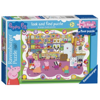 My First Puzzles - Peppa Pig Floor Puzzle - Look and Find (16 pcs)