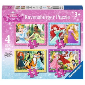 Disney Princess - Puzzle (4 in 1 Box)
