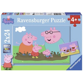 Peppa Pig - Happy Family Life Puzzle (2 x 24)