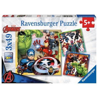Marvel Avengers - The Mighty Avengers Puzzle (3 x 49)