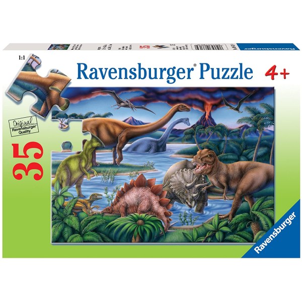 Puzzle (35 pcs) - Dinosaurs Playground - Ravensburger - BabyOnline HK