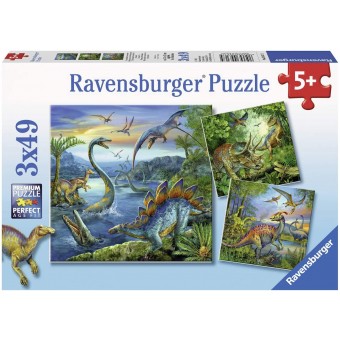 Dinosaur Fascination Puzzle (3 x 49)