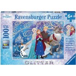 Disney Frozen II - Glittery Snow Puzzle 100 XXL - Ravensburger - BabyOnline HK