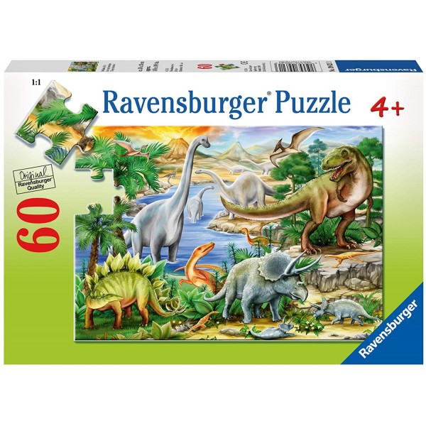 Puzzle (60 pcs) - Prehistoric Life - Ravensburger