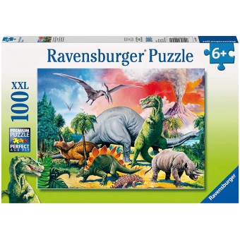 100 XXL Puzzle - Among the Dinosaurs