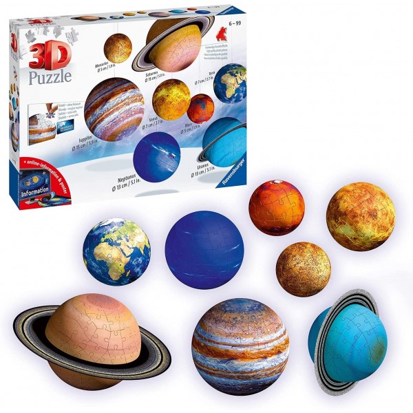 Planetary Solar System 3D Puzzle (522 pieces) - Ravensburger - BabyOnline HK