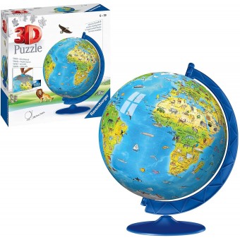 The Children Globe with Display Stand - 3D Puzzle (180 pieces)